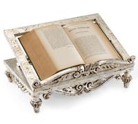 Casa Padrino Luxe Serre-livres baroque blanc antique - Porte-livres en bois massif fait main de style baroque - Accessoires de décoration baroque - Qualité de luxe - Italy
