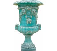 Casa Padrino Luxus Barock Garten Deko Pot de fleurs en céramique vert antique Ø 102 x H. 162 cm