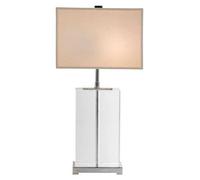 Casa Padrino Luxus Lampe de Table Nickel Diamètre 16 x 25 x H 51 cm - Lampe de Luxe