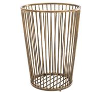 Casa Padrino Luxus Panier à linge en acier inoxydable Vintage couleur laiton Ø 30 x H. 40,5 cm - Accessoires de salle de bain de luxe