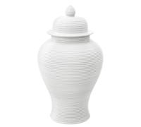 Casa Padrino Pichet de luxe en porcelaine avec couvercle Blanc Ø 25 x H. 45 cm - Décoration Hôtel & Restaurant