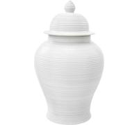 Casa Padrino Pichet de luxe en porcelaine avec couvercle Blanc Ø 40 x H. 65 cm - Décoration Hôtel & Restaurant