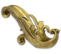 Casa Padrino Porte-bouteilles baroque en résine, or antique 24,2 x 12 x H. 15,8 cm - Accessoires de décoration de style baroque