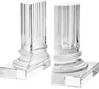 Casa Padrino Serre-livres en cristal, Lot de 2 17 x 8,5 x H. 21 cm - Décoration d'hôtel design