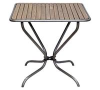 Casa Padrino Table de jardin Nostalgie Marron 80 x 80 x H. 75 cm - Meubles de jardin Art Nouveau