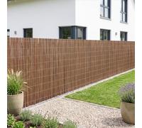 casa.pro Brise-Vue Canisse en Osier Hyssna 120 x 500 cm Naturel | extérieur, jardin, balcon, terrasse, habillage clôture, garde-corps palissade, fixation rapide, protection vent et soleil