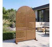 casa.pro Cloison de Séparation Nodepp Paravent 180 x 120 x 40 cm Marron | pour extérieur et intérieur, protection contre les regards, séparateur en acier, jardin, balcon