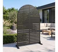 casa.pro Cloison de Séparation Nodepp Paravent 180 x 120 x 40 cm Noir | pour extérieur et intérieur, protection contre les regards, séparateur en acier, jardin, balcon