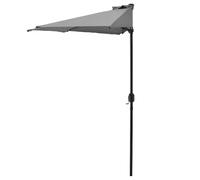 Casa.pro Demi-parasol déporté - Gris