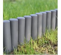 [casa.pro] Kit de 20 Palissade gris foncé avec longueur totale 540cm