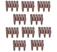 Kit de 10 Palissade marron avec longueur totale 270cm