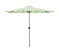 casa.pro Parasol de Jardin Solide Résistant au Rayonnement UV Imperméable Polyester Acier Revêtu par Poudre 300 x 230 cm Vert Pastel