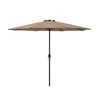Parasol Parasol de marché Parasol à manivelle Jardin Beige / 230x300cm / 5,7kg / Acier / Polyester 160g/m² [casa.pro]