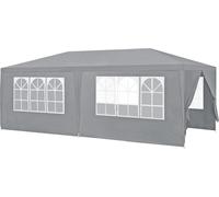 [casa.pro] Pavillon 600x300x255cm Tente de jardin Tente de fête Tente de jardin Tente à bière Tente de fête Gris foncé