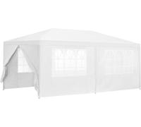 [casa.pro] Pavillon 600x300x255cm Tente de jardin Tente de fête Tente de jardin Tente à bière Tente de fête Blanc