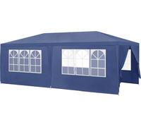 [casa.pro] Pavillon 600x300x255cm Tente de jardin Tente de fête Tente de jardin Tente à bière Tente de fête Bleu foncé