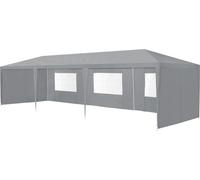 [casa.pro] Pavillon 900x300x255cm Tente de jardin Tente de fête Tente de jardin Tente à bière Tente de fête Gris foncé