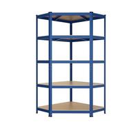 casa pura Étagère d'angle pour Charges Lourdes - Bleu - 180 x 90 x 40 cm - Charge maximale : 875 kg - 175 kg par Niveau - Étagère et établi - Étagère de Cave avec 5 étagères réglables