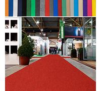 casa pura | Hollywood | Tapis de Mariage, Cérémonie et Événement | Jusqu'à 40 m de Longueur | Feutre aiguilleté | Protection Anti Incendie, antidérapant | Rouge chiné, 2 m x 9 m