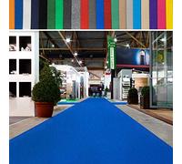 casa pura | Hollywood | Tapis de Mariage, Cérémonie et Événement | Jusqu'à 40 m de Longueur | Feutre aiguilleté | Protection Anti Incendie, antidérapant | Bleu Royal, 2 m x 35 m