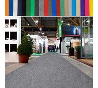 casa pura | Hollywood | Tapis de Mariage, Cérémonie et Événement | Jusqu'à 40 m de Longueur | Feutre aiguilleté | Protection Anti Incendie, antidérapant | Gris chiné, 1 m x 20 m
