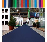 casa pura | Hollywood | Tapis de Mariage, Cérémonie et Événement | Jusqu'à 40 m de Longueur | Feutre aiguilleté | Protection Anti Incendie, antidérapant | Bleu foncé, 2 m x 35 m