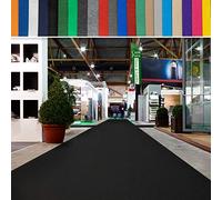 casa pura | Hollywood | Tapis de Mariage, Cérémonie et Événement | Jusqu'à 40 m de Longueur | Feutre aiguilleté | Protection Anti Incendie, antidérapant | Noir, 2 m x 5,5 m