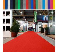 casa pura | Hollywood | Tapis de Mariage, Cérémonie et Événement | Jusqu'à 40 m de Longueur | Feutre aiguilleté | Protection Anti Incendie, antidérapant | Rouge, 1 m x 4,5 m