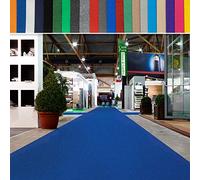casa pura | Hollywood | Tapis de Mariage, Cérémonie et Événement | Jusqu'à 40 m de Longueur | Feutre aiguilleté | Protection Anti Incendie, antidérapant | Bleu, 2 m x 20 m