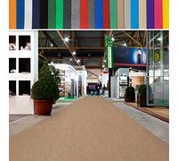 casa pura | Hollywood | Tapis de Mariage, Cérémonie et Événement | Jusqu'à 40 m de Longueur | Feutre aiguilleté | Protection Anti Incendie, antidérapant | Beige, 2 m x 35 m