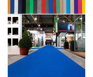 casa pura | Hollywood | Tapis de Mariage, Cérémonie et Événement | Jusqu'à 40 m de Longueur | Feutre aiguilleté | Protection Anti Incendie, antidérapant | Bleu Royal, 2 m x 35 m
