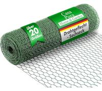 casa pura| Rouleau Grillage Triple Torsion - Maille Fine Hexagonal - Idéal pour protéger Votre Jardin/Vos Animaux, Lapins et Poules | 25 mm Maille | 75 cm x 25 m, Vert