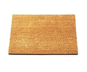 Casa Pura Tapis Coco au Mètre | également pour les grandes entrées | naturel | nombreuses hauteurs et tailles, naturel, 24mm, 100 x 100 cm