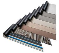 casa pura Tapis de Cuisine en PVC très résistant - Entretien Facile - Design et Tailles au Choix - Tapis Kitchen - Tapis de Passage - Tapis Salle de Bain - Tapis de Couloir Multicolore rayé, 90x100cm