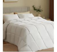 CASABEL Couette 240x260 cm, 450 gsm Polyester 4 Saisons - Respirante, Thermorégulatrice, Lavable