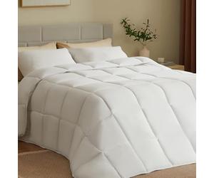 CASABEL Couette Légère 240x260 cm 450 GSM, Microfibre Douce et Respirante, Thermorégulatrice, Idéale Printemps Été, Lavable en Machine, Confort Moelleux pour Lit 2 Personnes