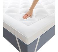 CASABEL Surmatelas Confort 90 x 190 cm Respirant en Microfibre, Antidérapant avec Bandes Élastiques - Garnissage 800Gr