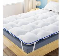 CASABEL Surmatelas Diamant 90 x 190 cm en Microfibre - Confort Optimal - Moelleux, AntiAcarien, Respirant- pour Matelas 1 Place