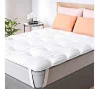 CASABEL Surmatelas Nuage en Microfibre, 1-2 Personnes, 120x195cm | Confort moelleux, Microfibre respirante, Hypoallergénique, Garnissage homogène, Maintien par élastiques, Lavable en machine