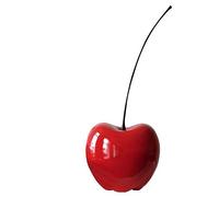 Casablanca 36406 Cerise en céramique Sculpture décorative Rouge passion 42 x 17 cm