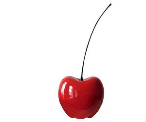 Casablanca 36407 Sculpture - Objet décoratif - Cerise Passion - Céramique - Rouge 60 x 25 cm