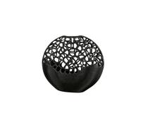 Casablanca 43490 Osaka Vase Noir Hauteur 32 cm Largeur 34 cm Profondeur 10 cm