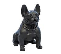 Casablanca Bulldog Sculpture en Forme de tête de Chien Noir Hauteur 50 cm