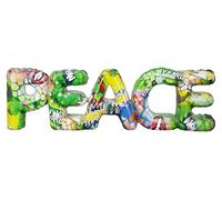 Casablanca Décoration Lettre Sculpture Peace im Street Art Design - en résine - Accessoire Décoration Salon Cadeau - Hauteur 13 cm