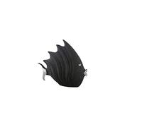 Casablanca Figurine décorative en Forme de Poisson Noir en polyrésine Hauteur 33 cm Longueur 36 cm