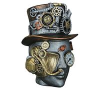 Casablanca Figurine décorative en résine argentée, Hauteur 20 cm
