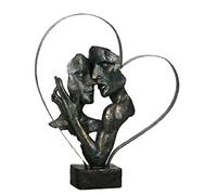 Casablanca Figurine décorative Essential - Cœur Porte-Bonheur - Bronze Antique - Hauteur : 37 cm