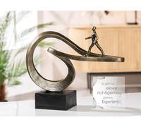 Casablanca Figurine décorative Sculpture - Figurine décorative en résine - Couleur : Bronze - Décoration de Salon Cadeau d'anniversaire - Hauteur 25 cm