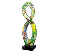 Casablanca Figurine décorative Sculpture Swing XL - Décoration d'art Moderne en résine - Design Street Art - Multicolore Hauteur 37 cm