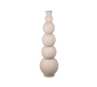 Casablanca Grand Vase décoratif, Moderne, Taille XL, en Fer, pour Herbe de la Pampa, Fleurs, Herbe de la Pampa, Couleur : Beige, Gris, Hauteur : 76 cm